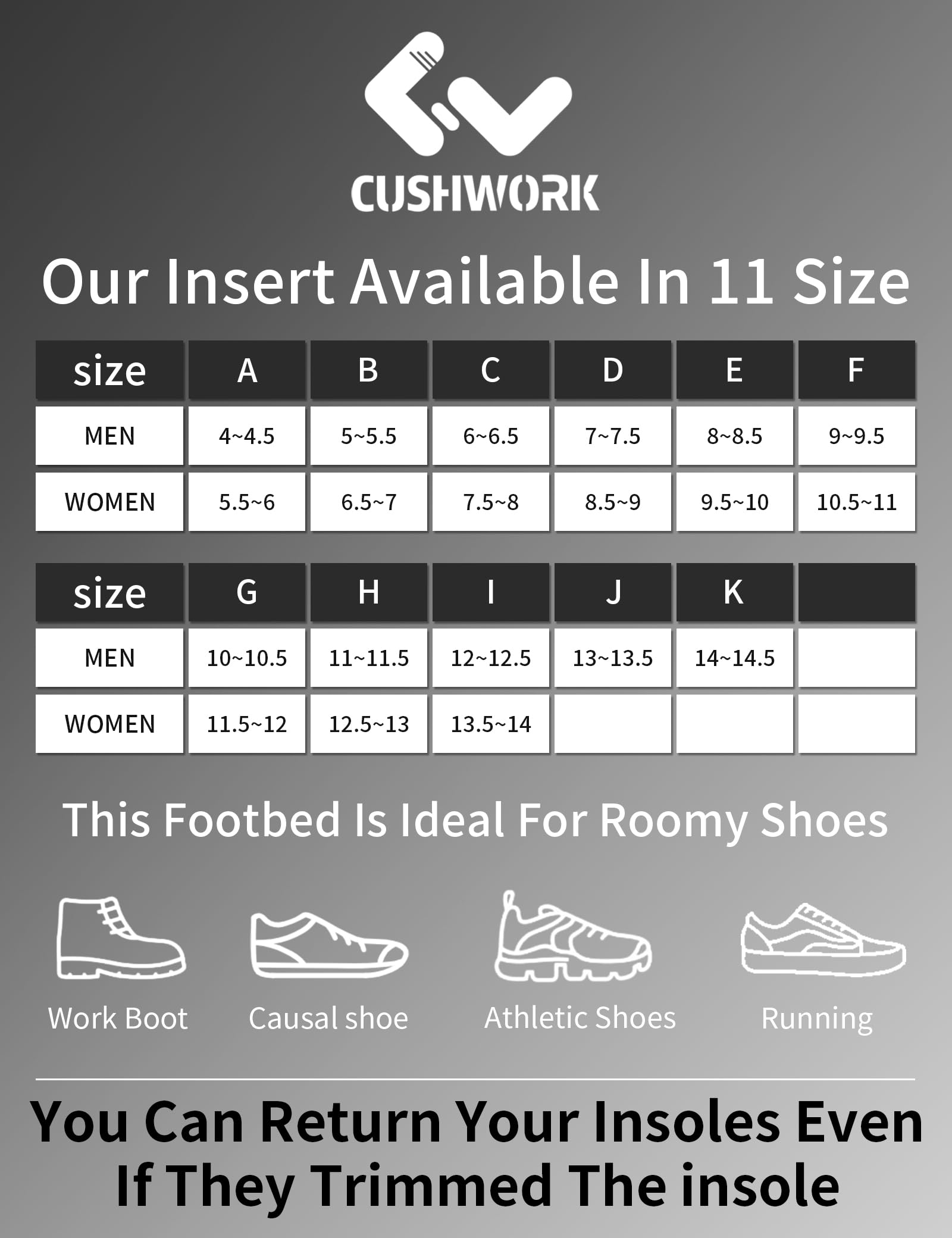 Cushwork Morton's Neuroma Shoe Inserts