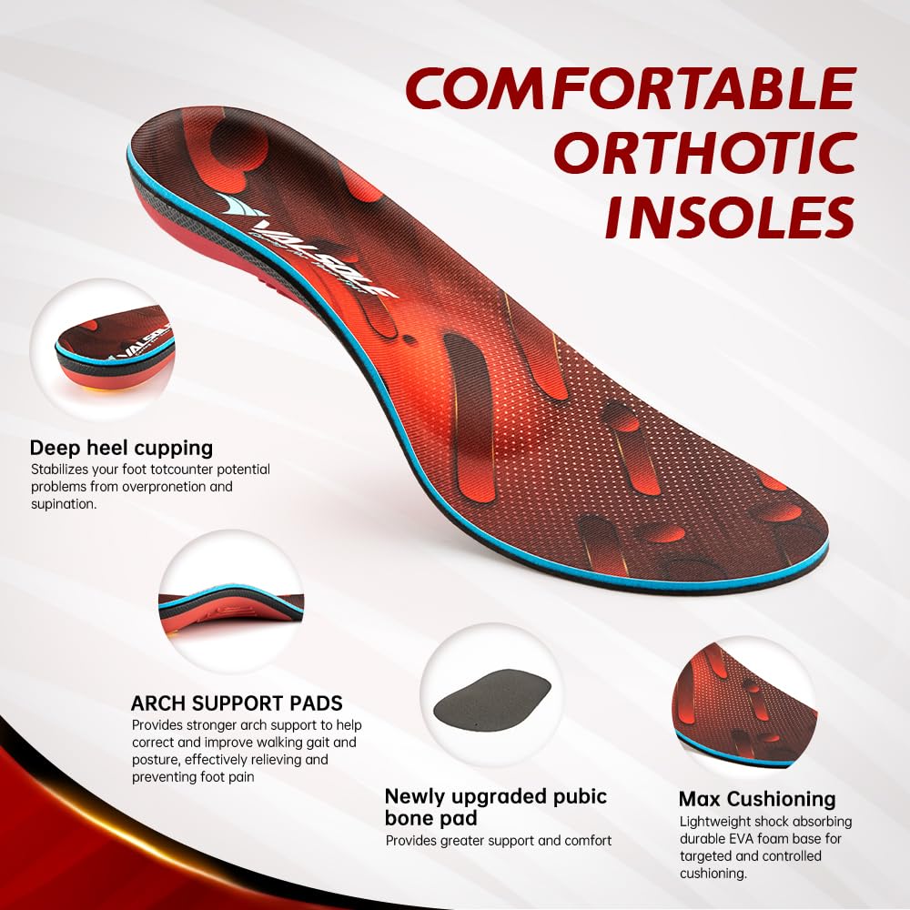 VALSOLE Heavy Duty Support Pain Relief Orthotics