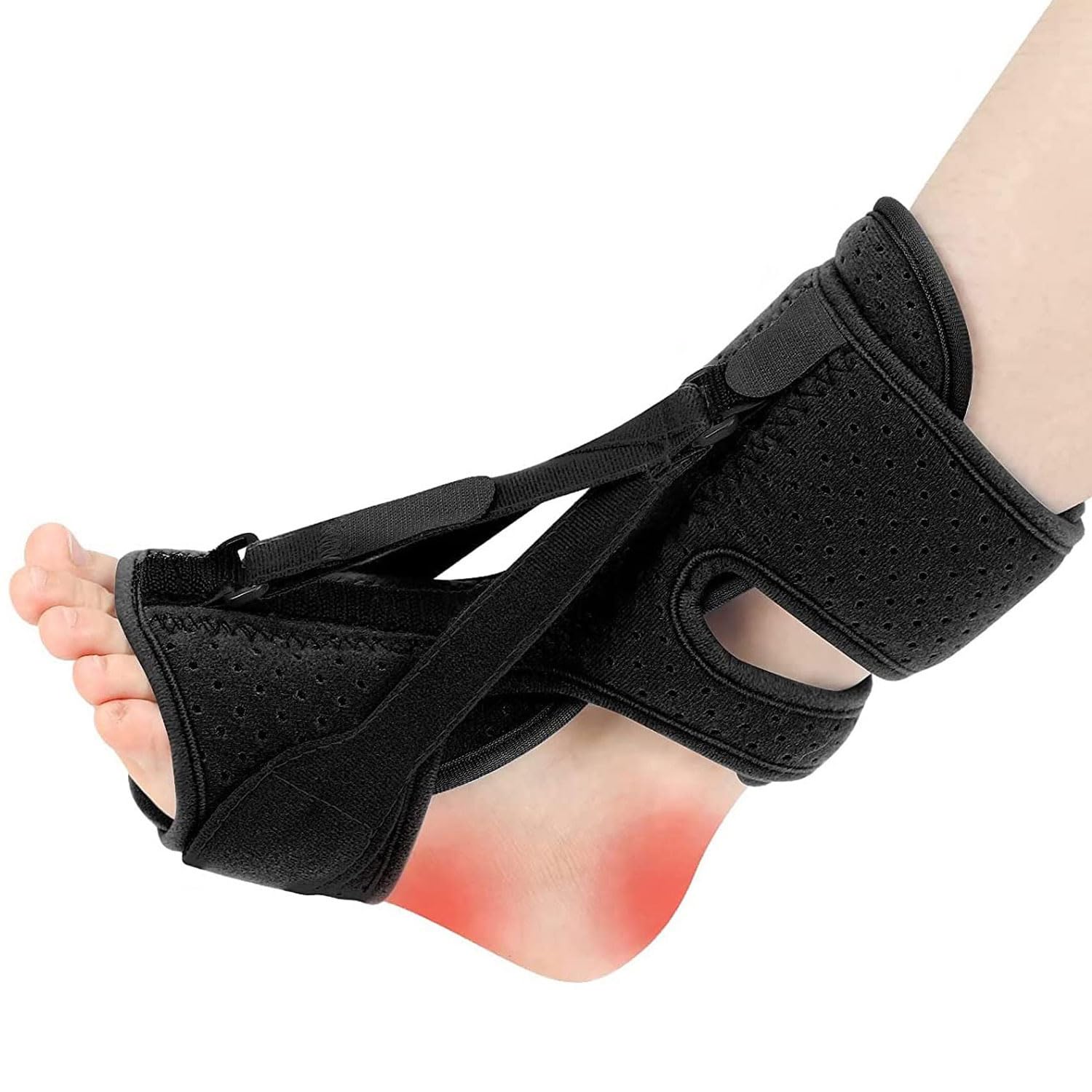 ANSUSIC Plantar Fasciitis Night Splint-Upgrade 3 Adjustable Planters Facetious Relief Brace,Plantar Fasciitis Relief Women Men Straps,Support Relief Foot Drop Achilles Tendonitis Day Night(Blue-1PC)