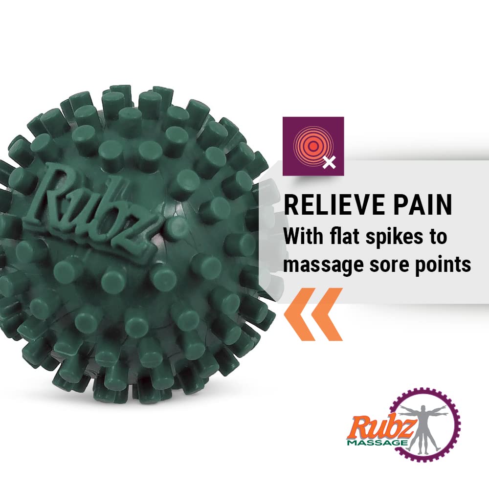 Due North Foot Rubz Hand & Back Massage Ball - Relieve Pain from Plantar Fasciitis, Tight Muscles & Sore Feet - Massage Tool