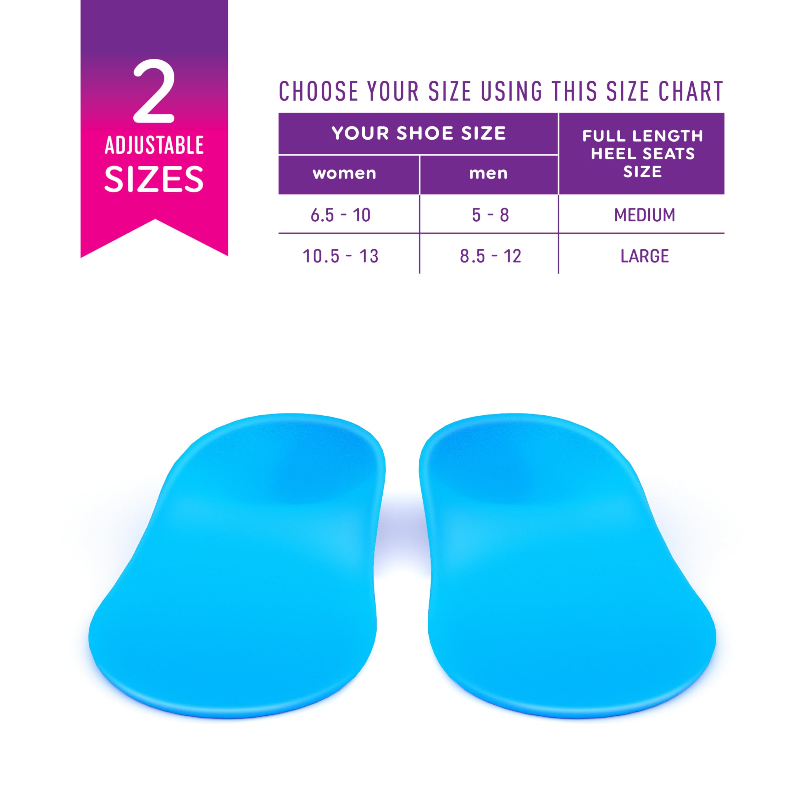 Heel Seats by Heel That Pain | Foot Orthotic Inserts | Heel Cups for Heel Pain, Plantar Fasciitis and Heel Spurs