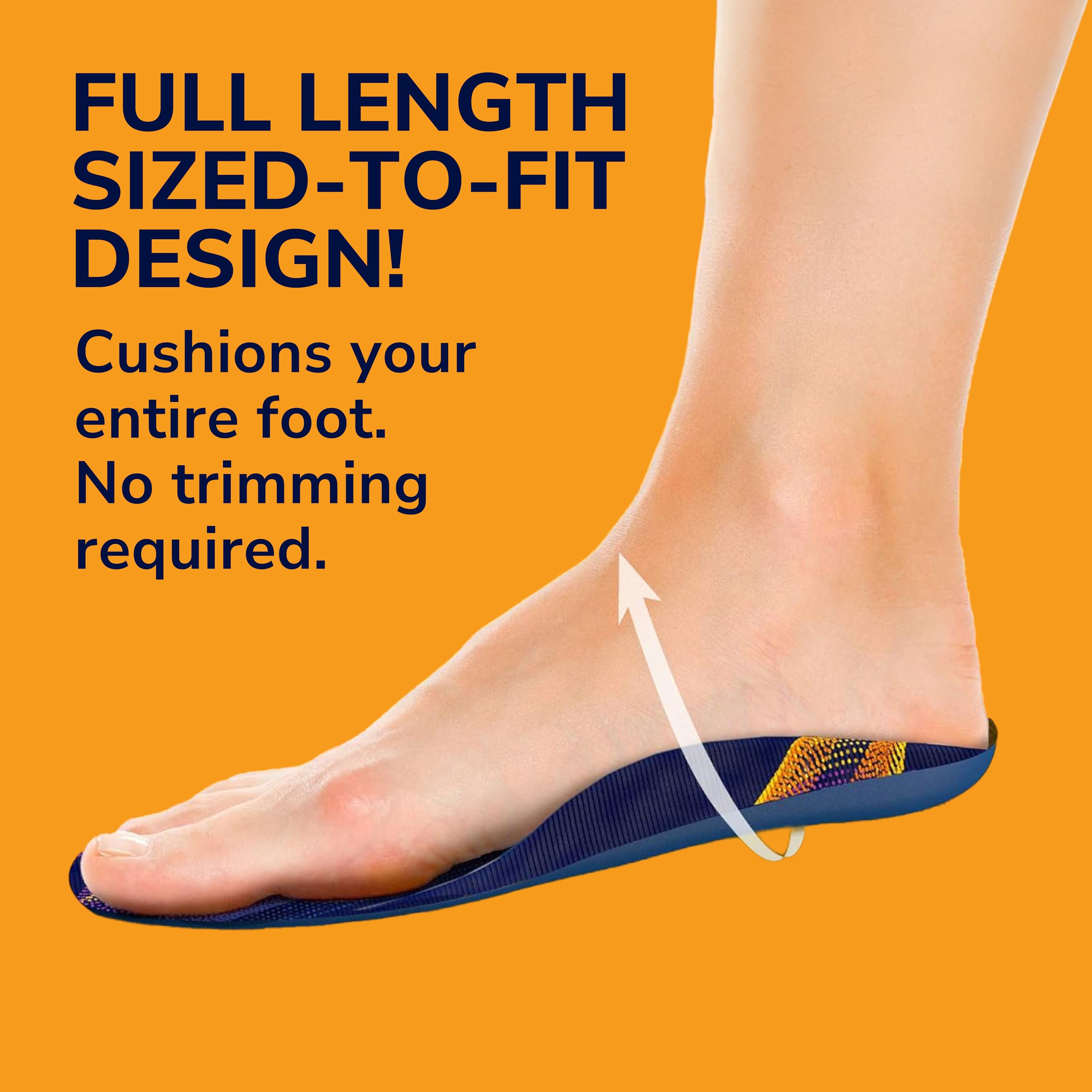 Dr. Scholl’s Plantar Fasciitis Pain Relief Orthotic Insoles, Immediately Relieves Pain: Heel, Spurs, Arch Support, Distributes Foot Pressure, 1 Pair