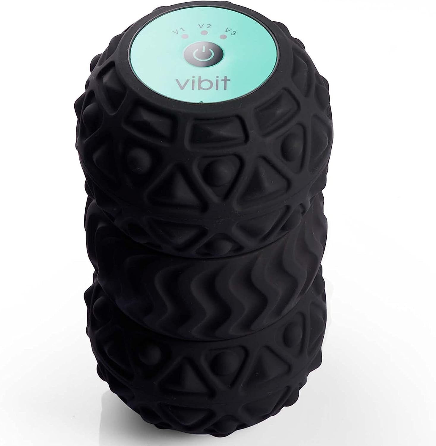 Vibit – Vibrating Massager for Plantar Fasciitis, Pain Relief and Sciatica, Foot and Body Portable Massage Roller, Deep Tissue Pain Relief from Feet to Neck, Electric, 3 Vibration Levels (Black)”]